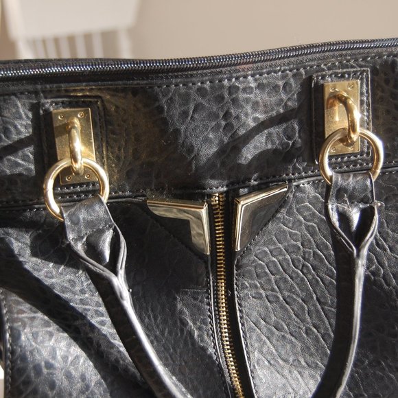 DANIELLE NICOLE  Man made materials Black Hand Bag - No Shoulder Straps - Picture 8 of 16